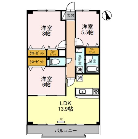 甲子園口駅 徒歩10分 3階の物件間取画像